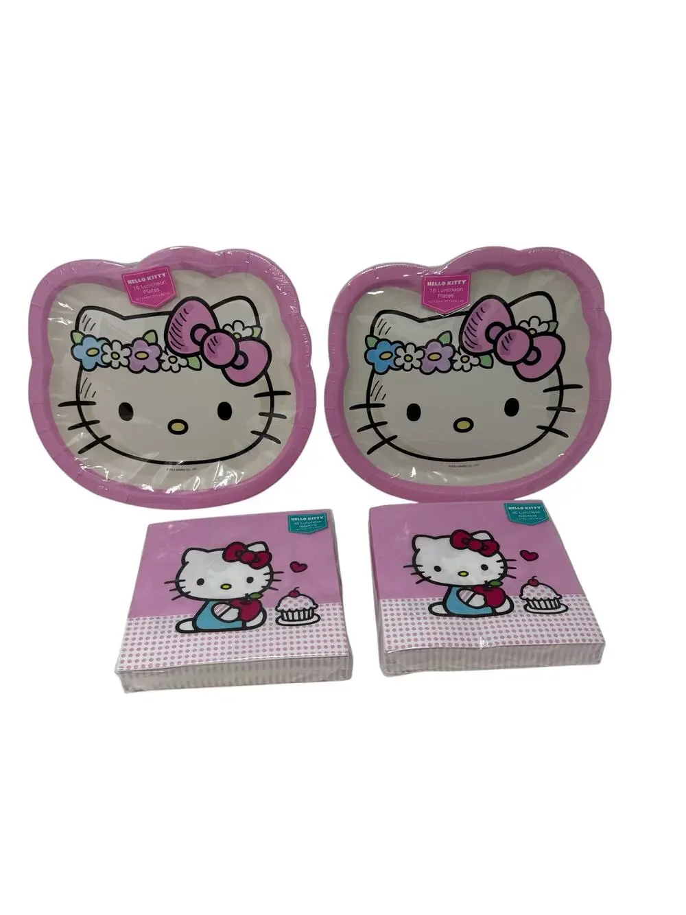 Hello Kitty Party Supplies Lot Of 4 Plates Napkins Table‎ Decor Sanrio Bundle